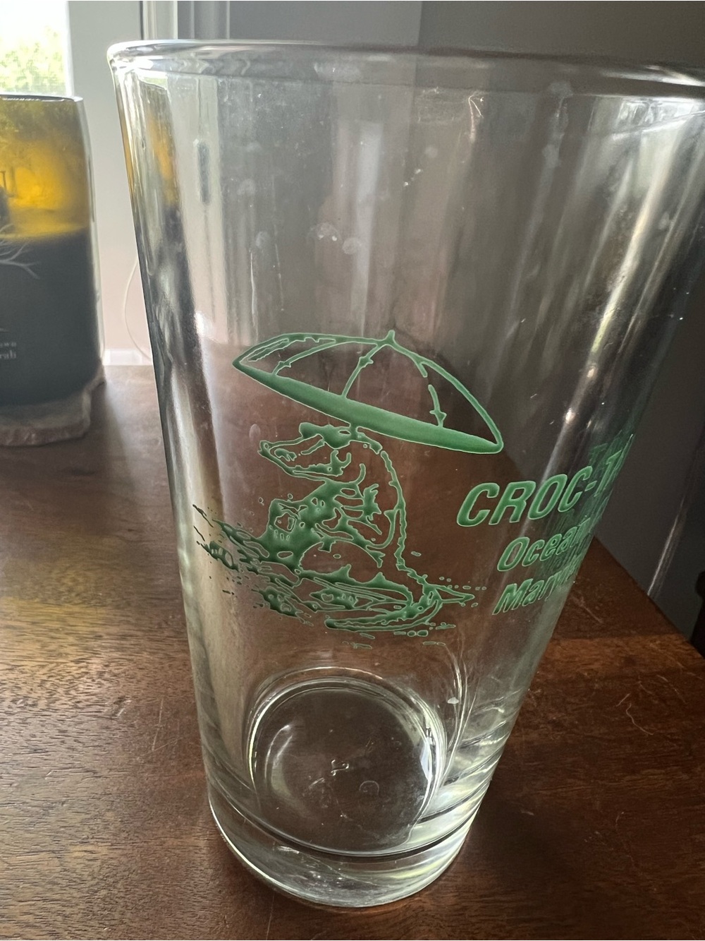 Green Logo Pint Glass